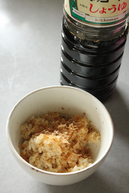 ②かつお醤油ごはん